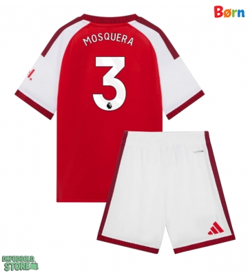 Arsenal Cristhian Mosquera #3 Replika Babytøj Hjemmebanesæt Børn 2026-27 Kortærmet (+ Korte bukser)